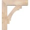 Ekena Millwork Merced Block Smooth Bracket w/ Offset Brace, Douglas Fir, 7 1/2"W x 28"D x 32"H BKT0806X28X32MRC05SDF - alternate 4
